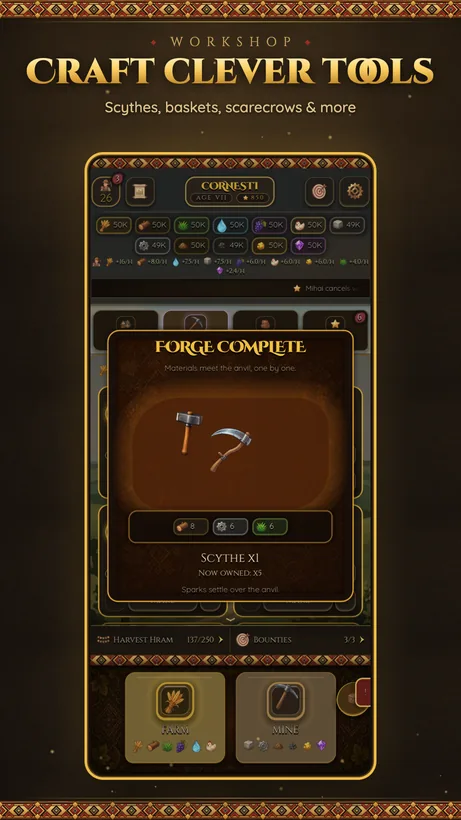 Craft clever tools — a scythe forged in the workshop